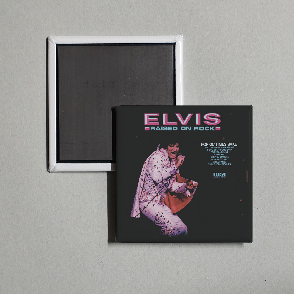 Elvis Presley - Raised On Rock Album Cover Fridge Magnet