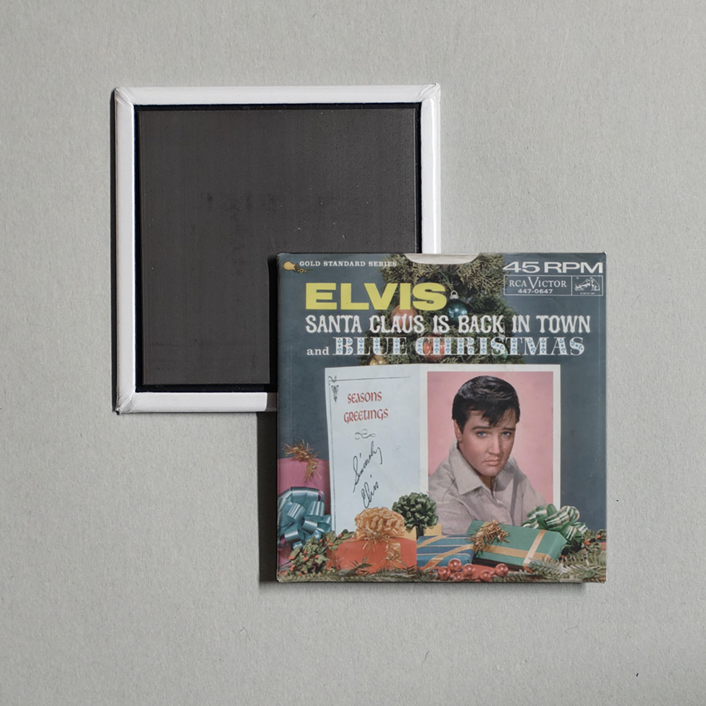 Elvis Presley - Sant Clause is Back in Town Album Cover Fridge Magnet