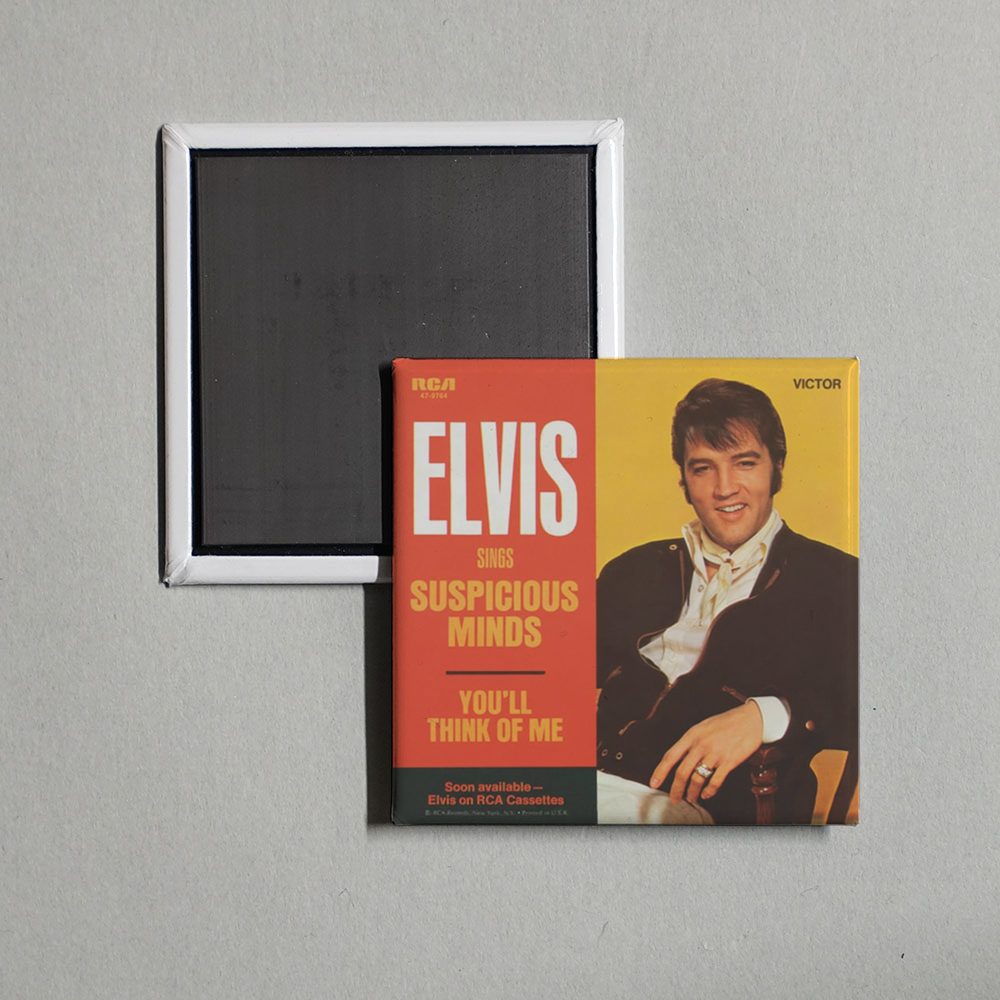 Elvis Presley - Suspicious Minds Album Cover Fridge Magnet