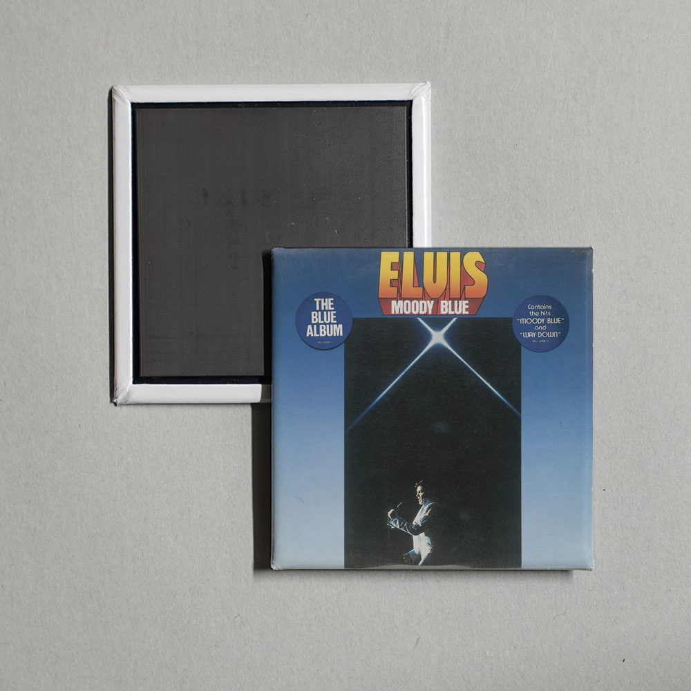Elvis Presley - The Blue Album Moody Album Cover Fridge Magnet