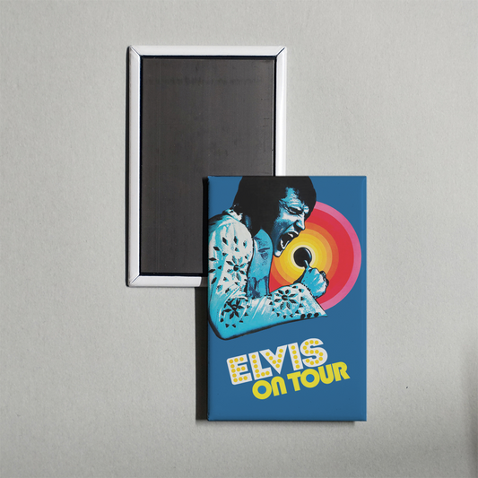 Elvis on Tour Mini Movie Fridge Magnet