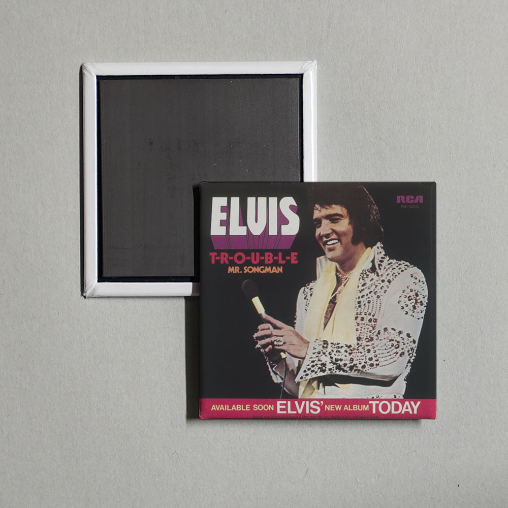 Elvis Presley - T-R-O-U-B-L-E Album Cover Fridge Magnet