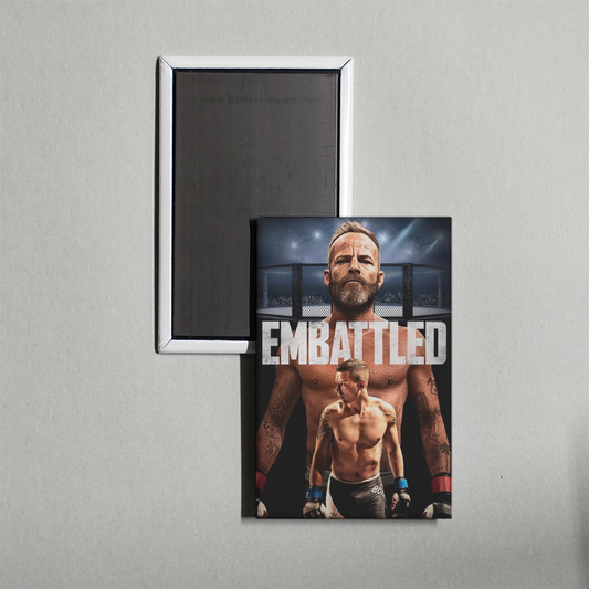 Embattled Mini Movie Fridge Magnet