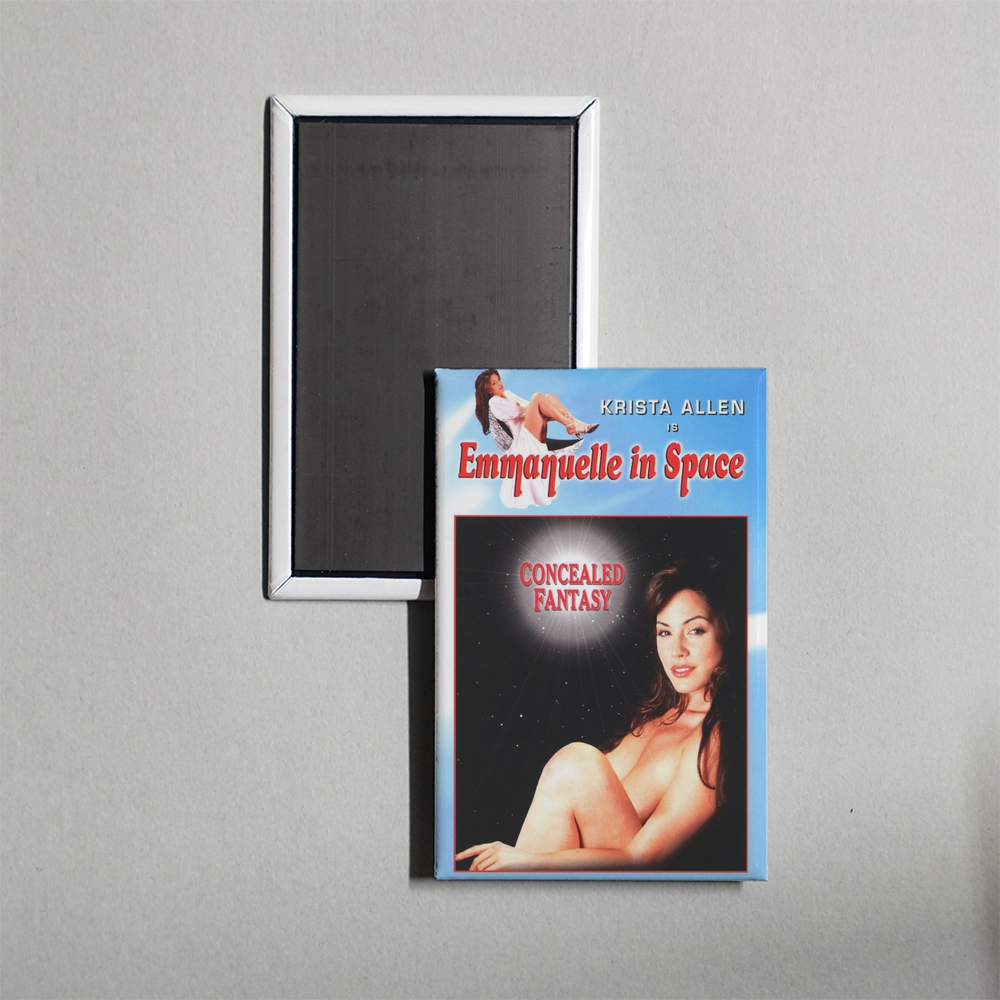 Emmanuelle in Space 4 Concealed Fantasy Mini Movie Fridge Magnet