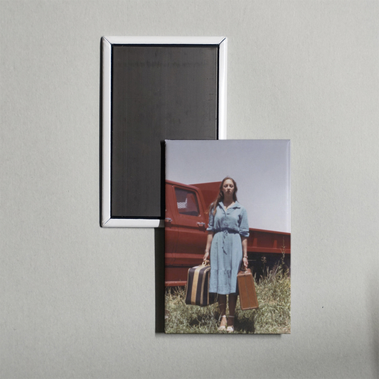Empty Suitcases Mini Movie Fridge Magnet