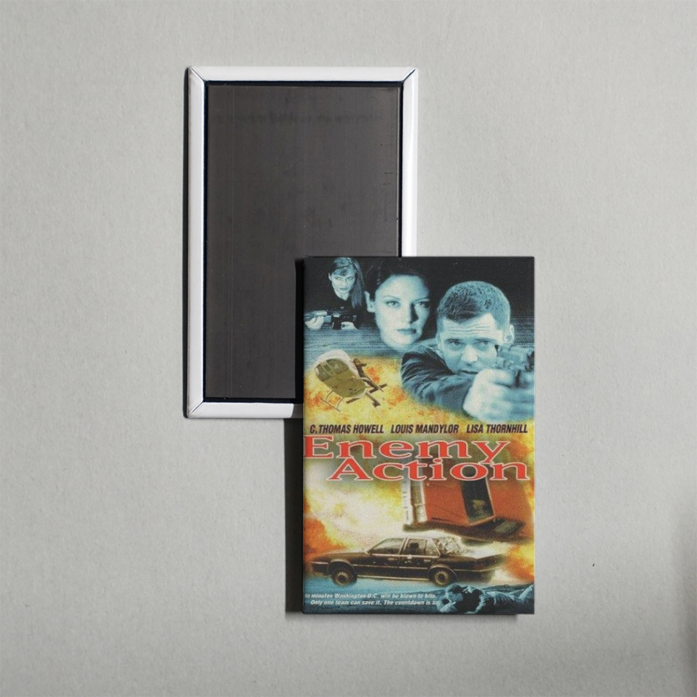 Enemy Action Mini Movie Fridge Magnet