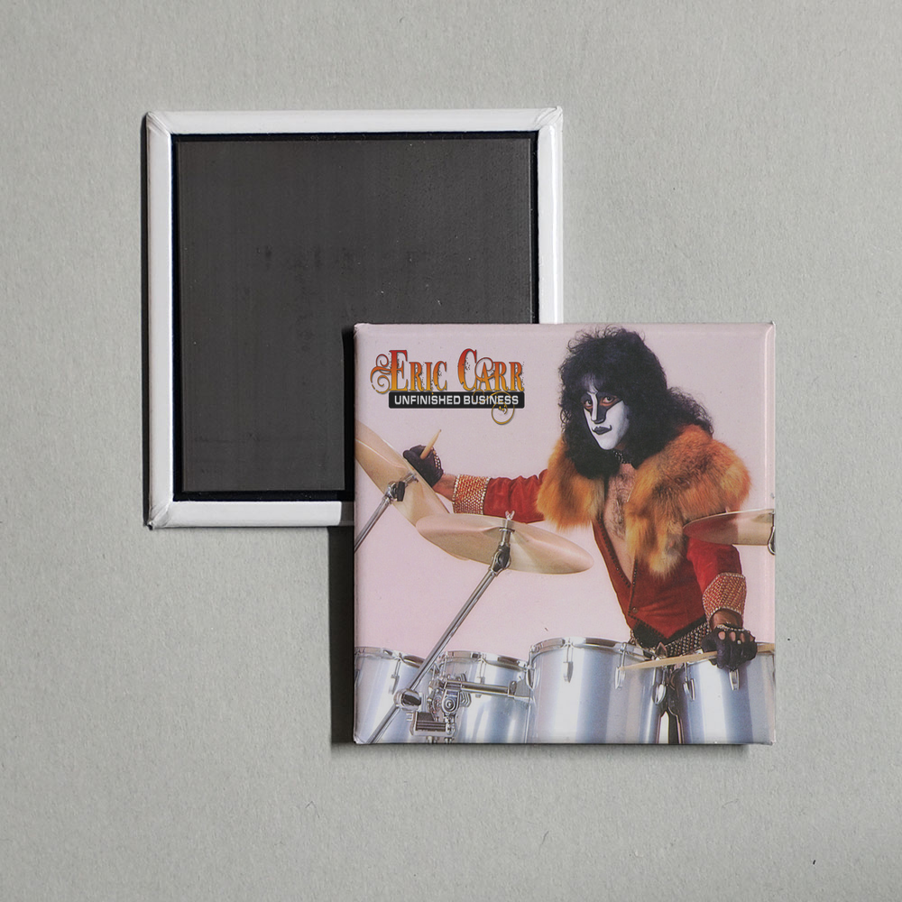 Eric Carr - Unfinished Business Album Cover Fridge Magnet