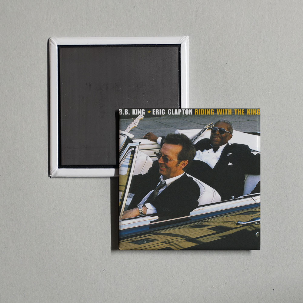 Eric Clapton - Riding With The King Album Cover Fridge Magnet