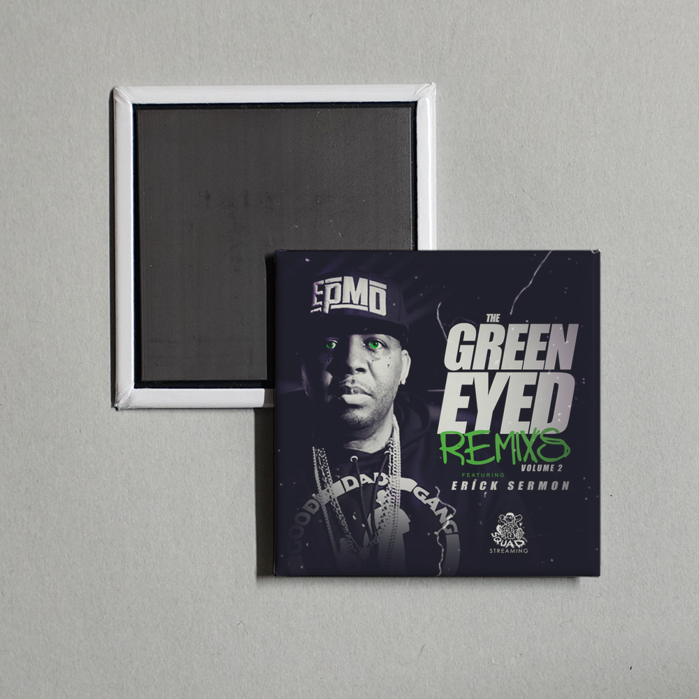 Erick Sermon - Green Eyed Remixes 2 Album Cover Fridge Magnet