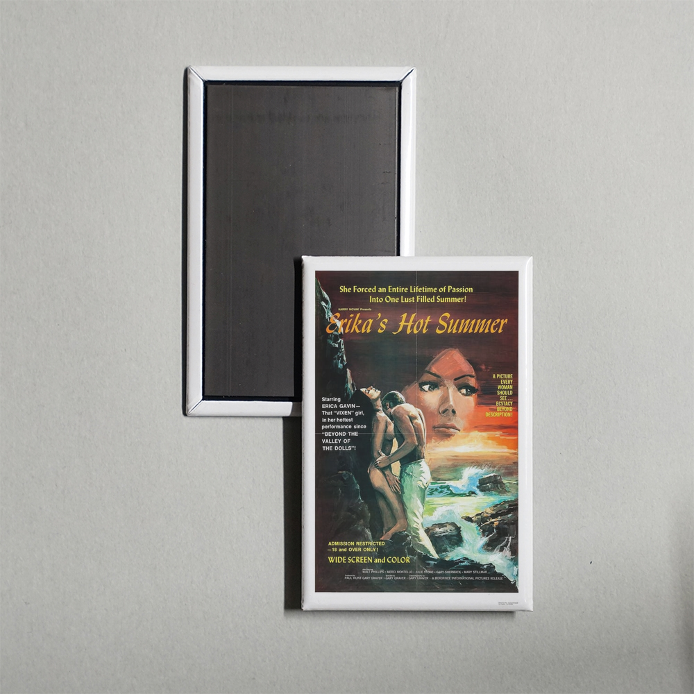 Erika's Hot Summer Mini Movie Fridge Magnet