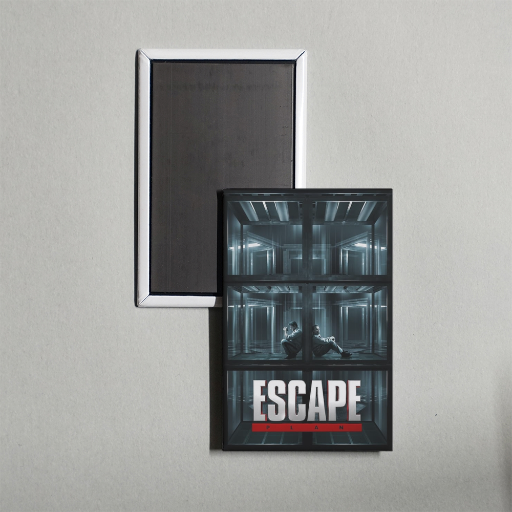 Escape Plan Mini Movie Fridge Magnet