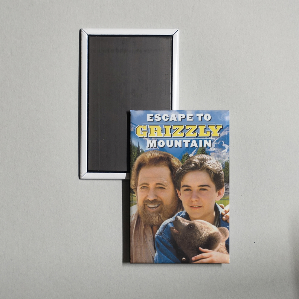 Escape to Grizzly Mountain Mini Movie Fridge Magnet