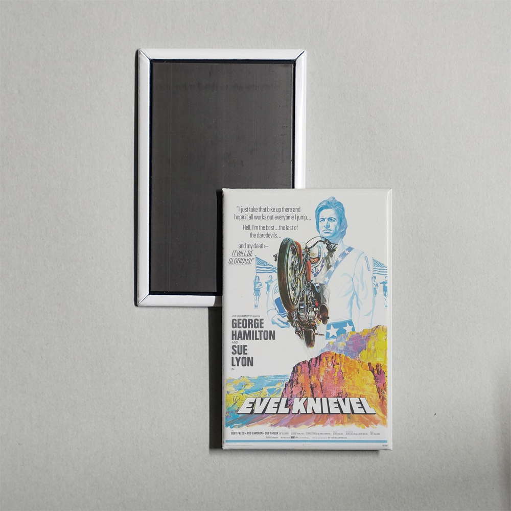 Evel Knievel Mini Movie Fridge Magnet