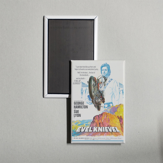Evel Knievel Mini Movie Fridge Magnet