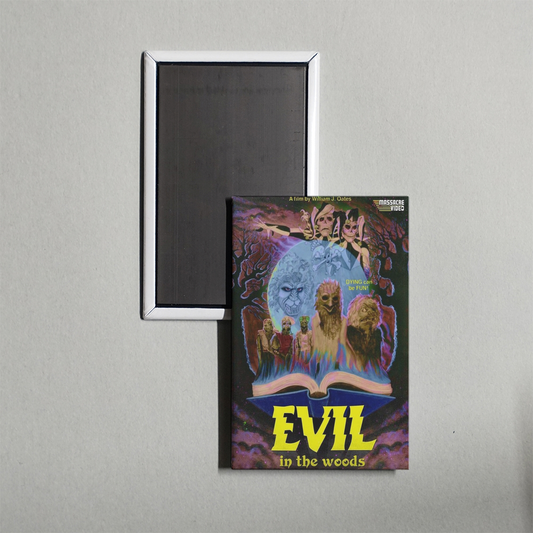 Evil in the Woods Mini Movie Fridge Magnet