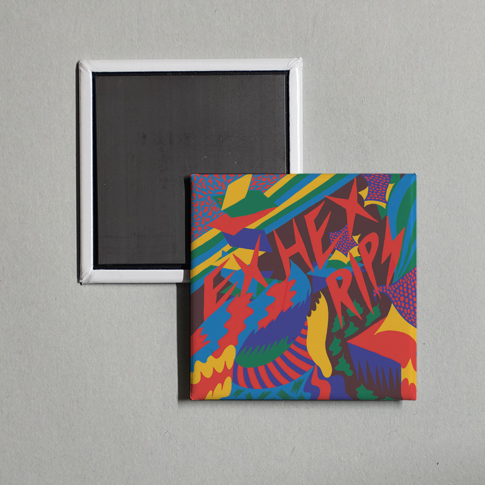Ex Hex - Rips Album Cover Fridge Magnet