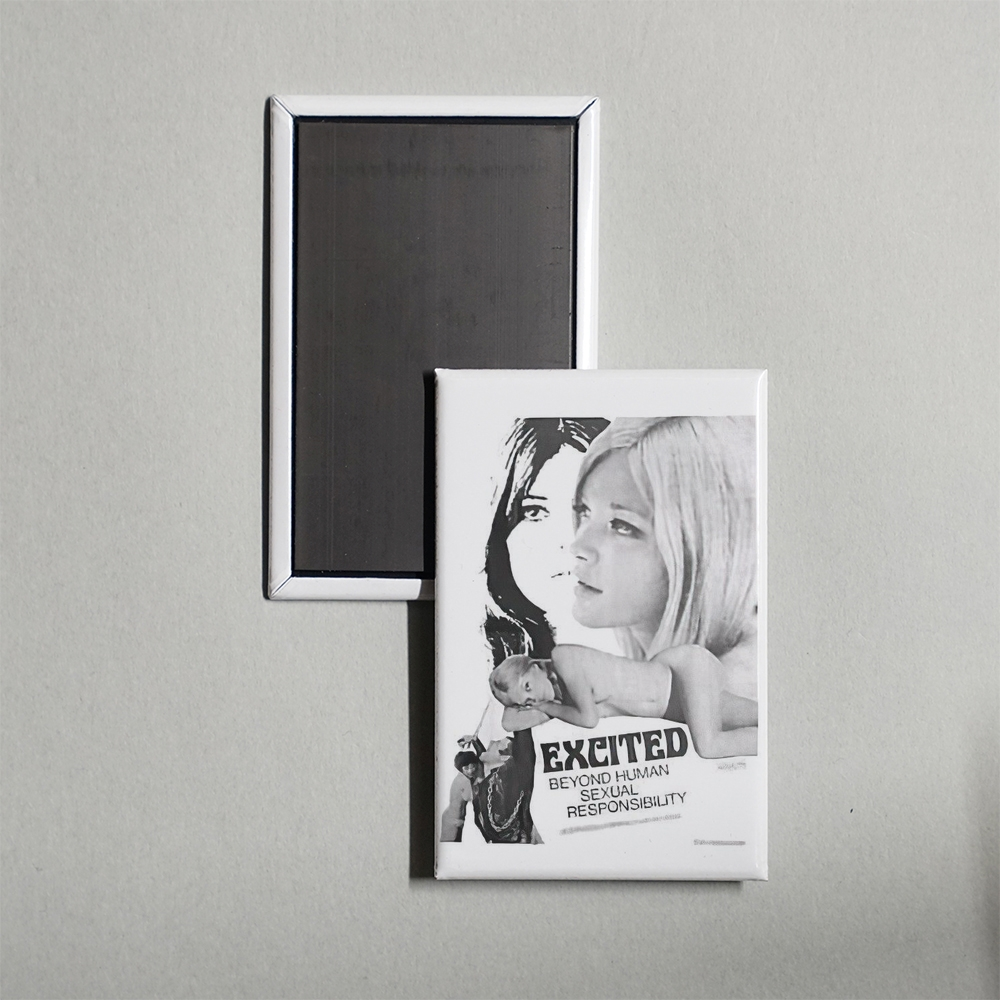 Excited Mini Movie Fridge Magnet