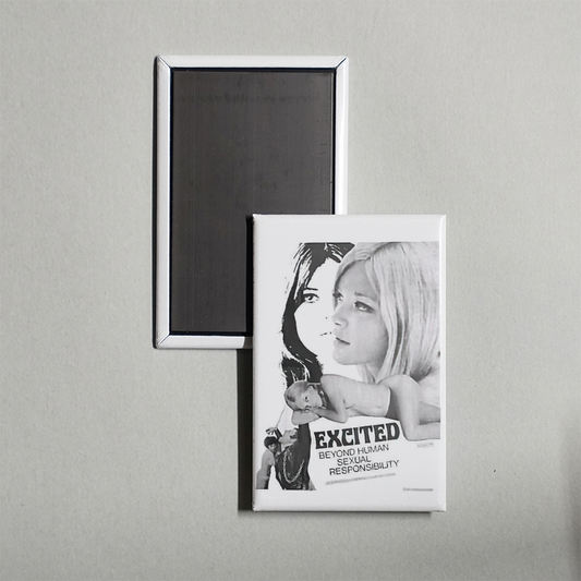 Excited Mini Movie Fridge Magnet