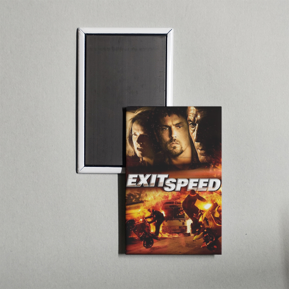 Exit Speed Mini Movie Fridge Magnet