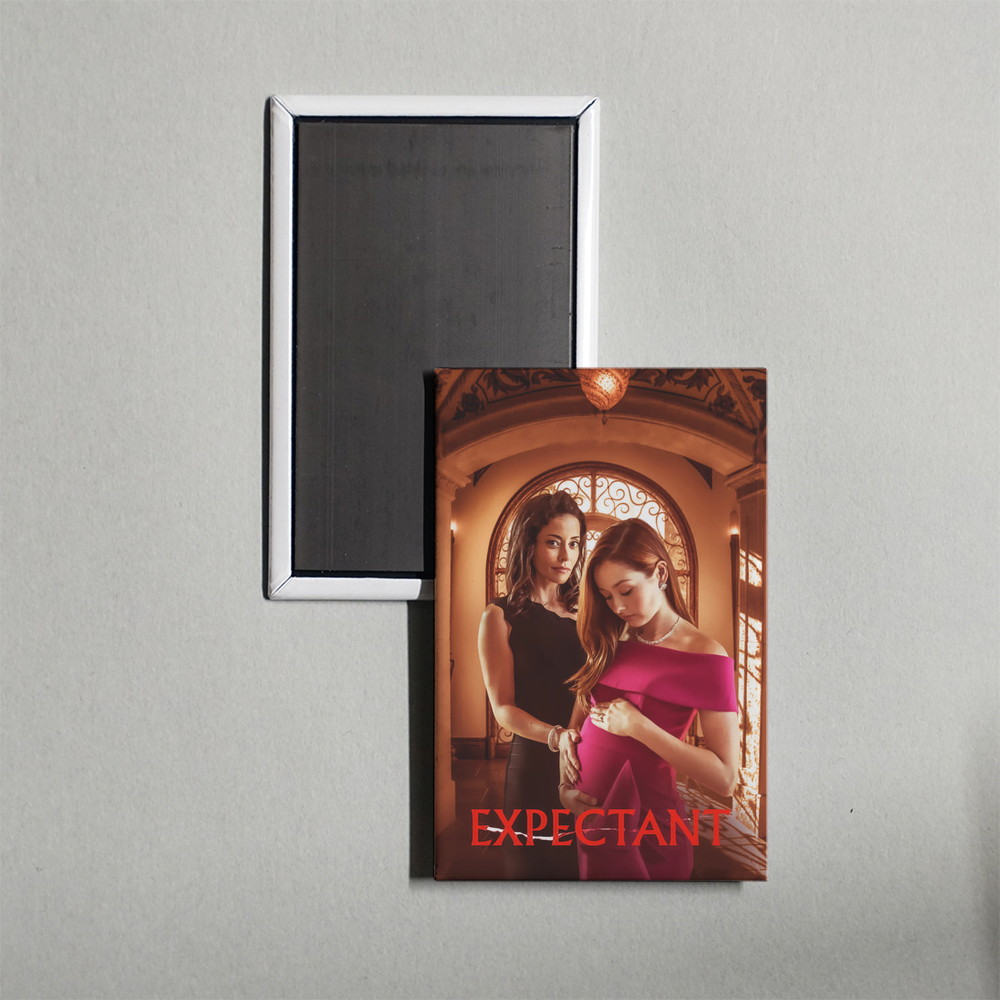 Expectant Mini Movie Fridge Magnet