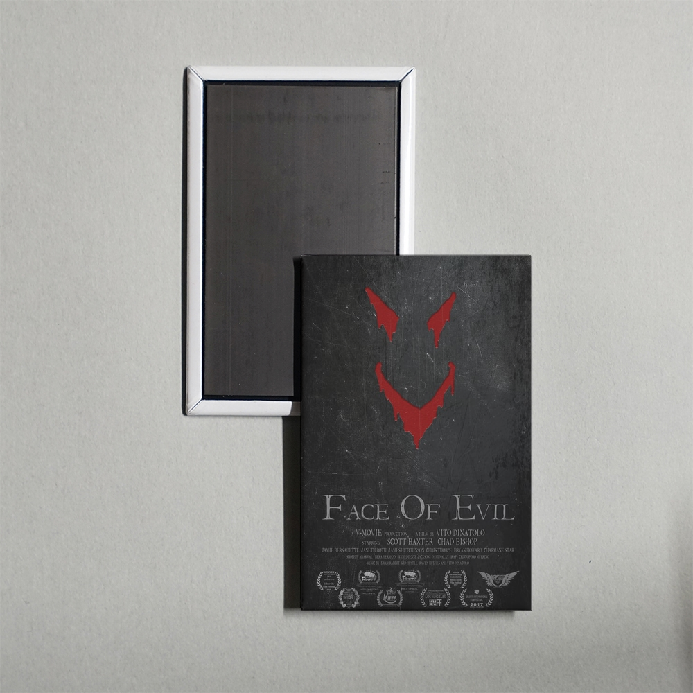 Face of Evil Mini Movie Fridge Magnet