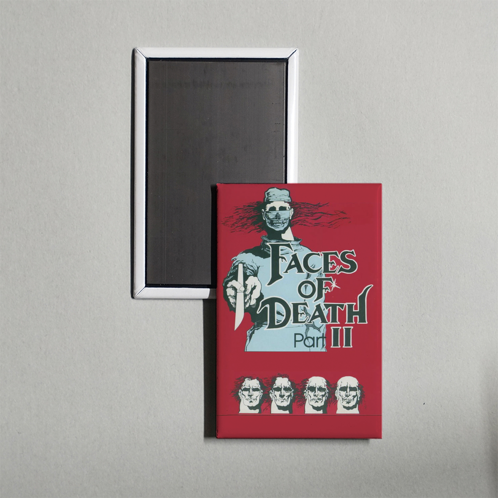 Faces of Death II Mini Movie Fridge Magnet