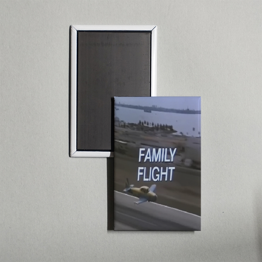 Family Flight Mini Movie Fridge Magnet