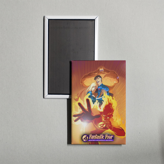Fantastic Four World's Greatest Heroes TV Show Fridge Magnet