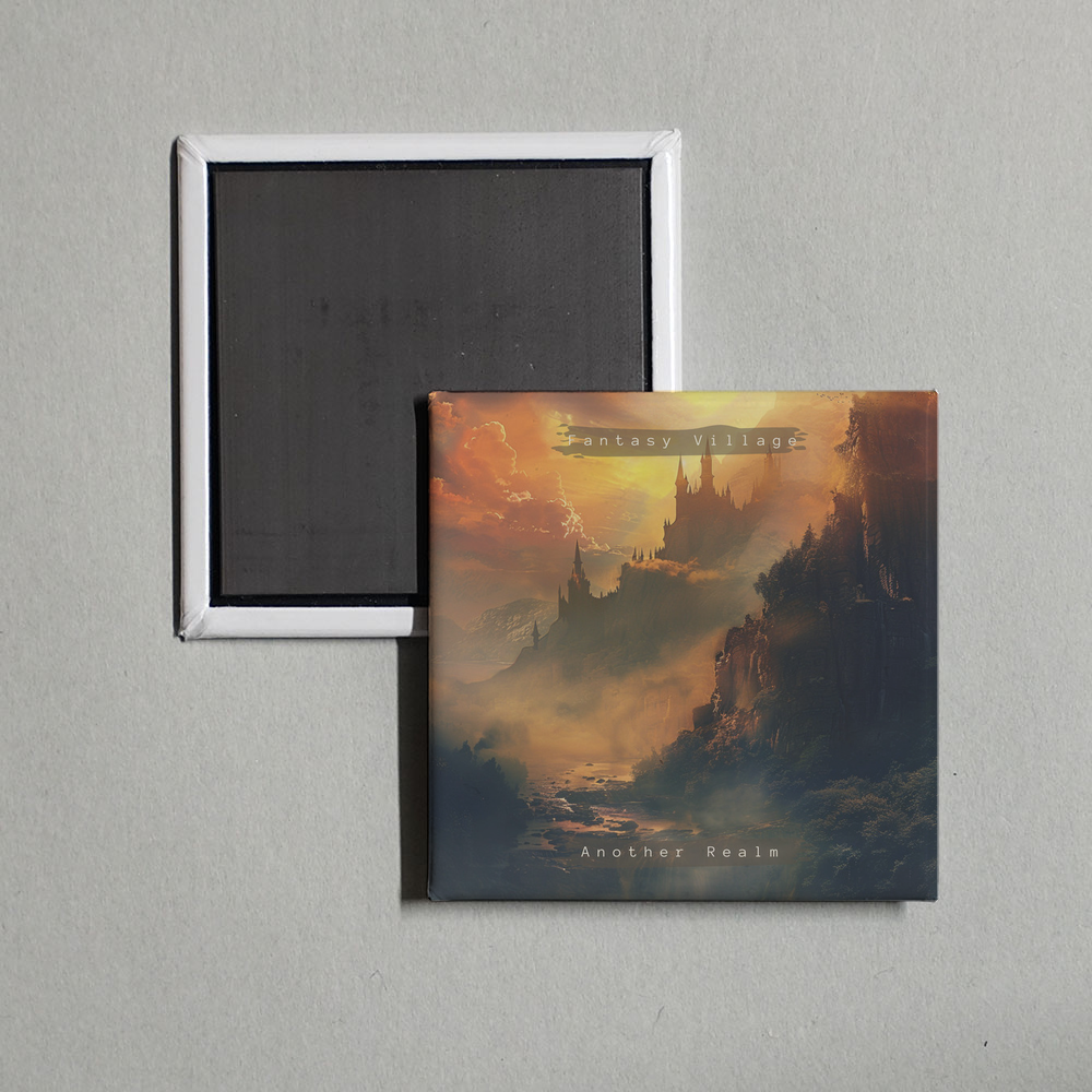 Fantasy Village - Another Realm Album Cover Fridge Magnet