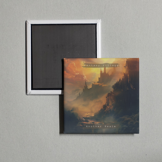 Fantasy Village - Another Realm Album Cover Fridge Magnet