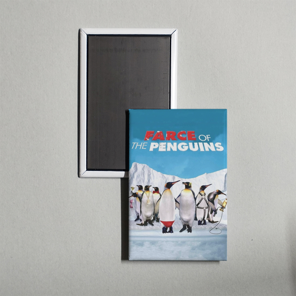 Farce of the Penguins Mini Movie Fridge Magnet