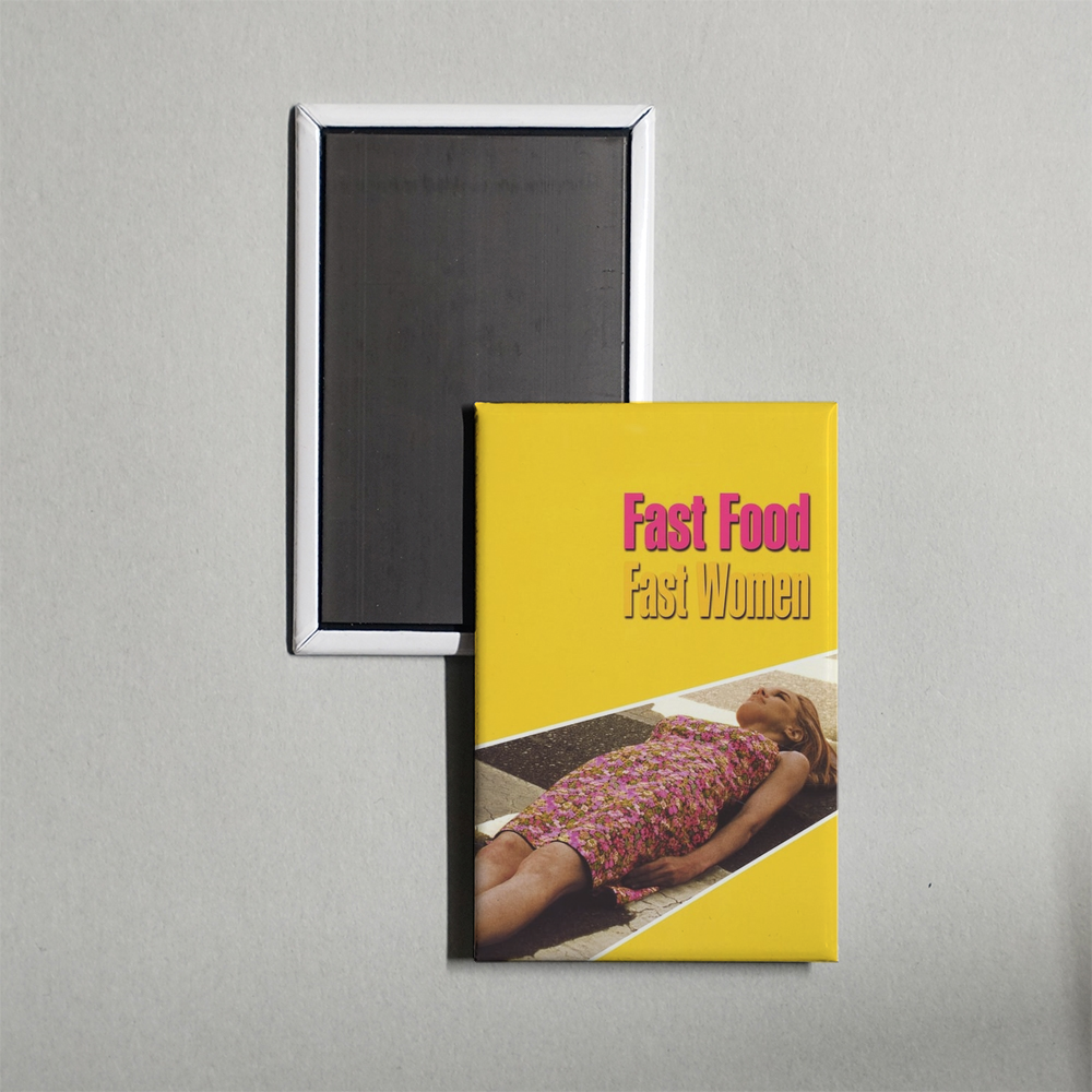 Fast Food Fast Women Mini Movie Fridge Magnet