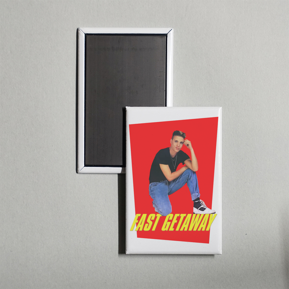 Fast Getaway Mini Movie Fridge Magnet