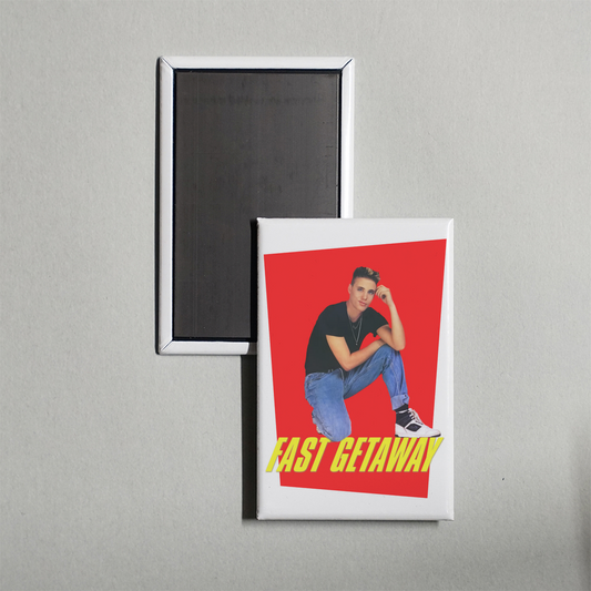 Fast Getaway Mini Movie Fridge Magnet
