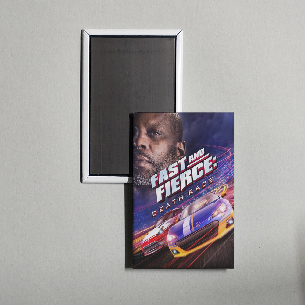 Fast and Fierce Death Race Mini Movie Fridge Magnet