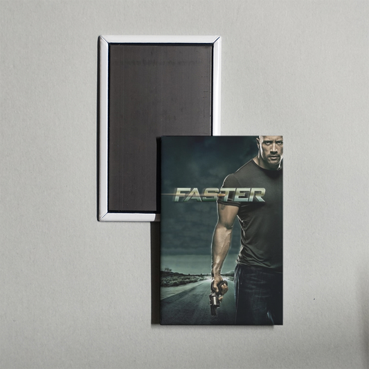 Faster Mini Movie Fridge Magnet