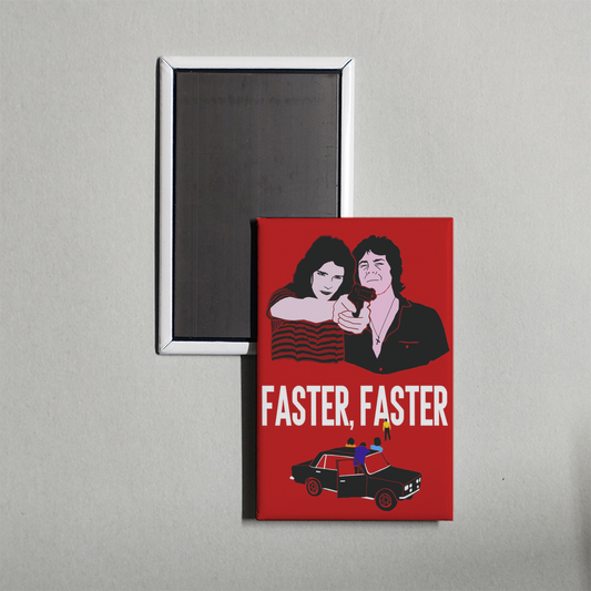 Faster, Faster Mini Movie Fridge Magnet