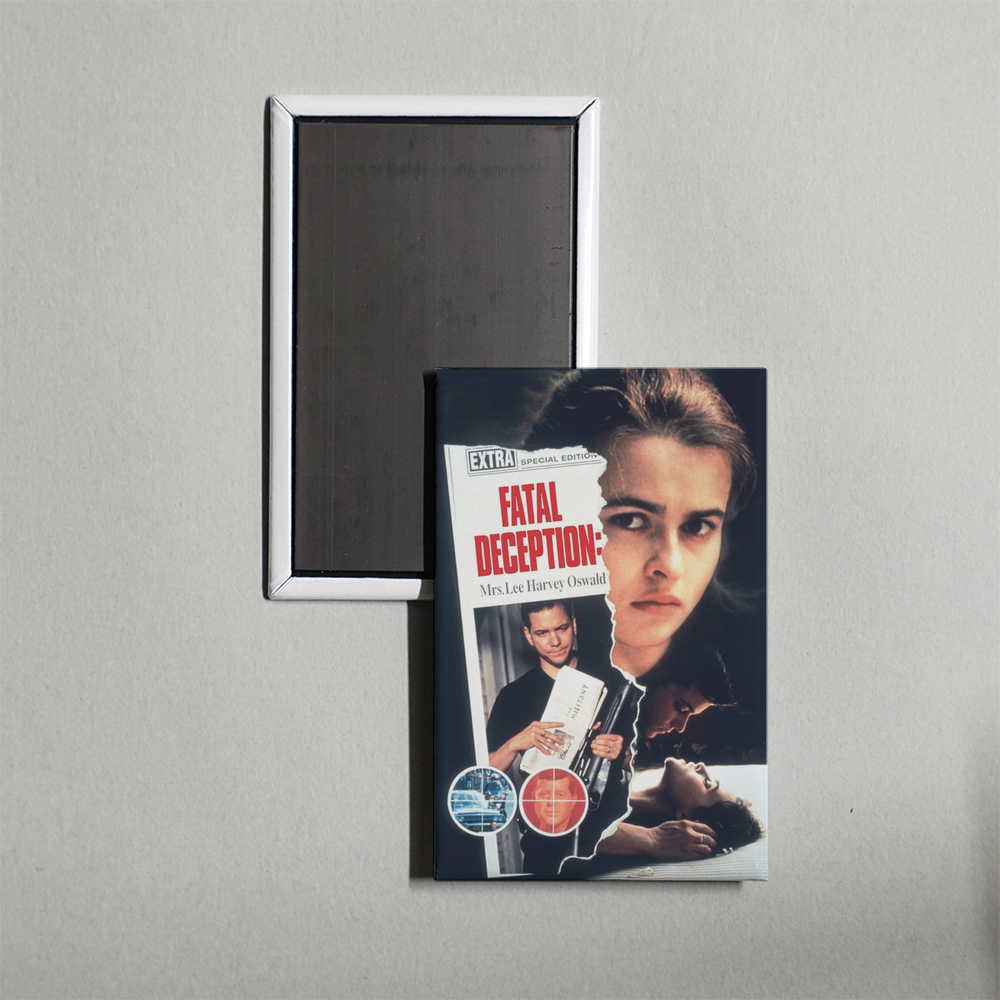 Fatal Deception Mrs. Lee Harvey Oswald Mini Movie Fridge Magnet