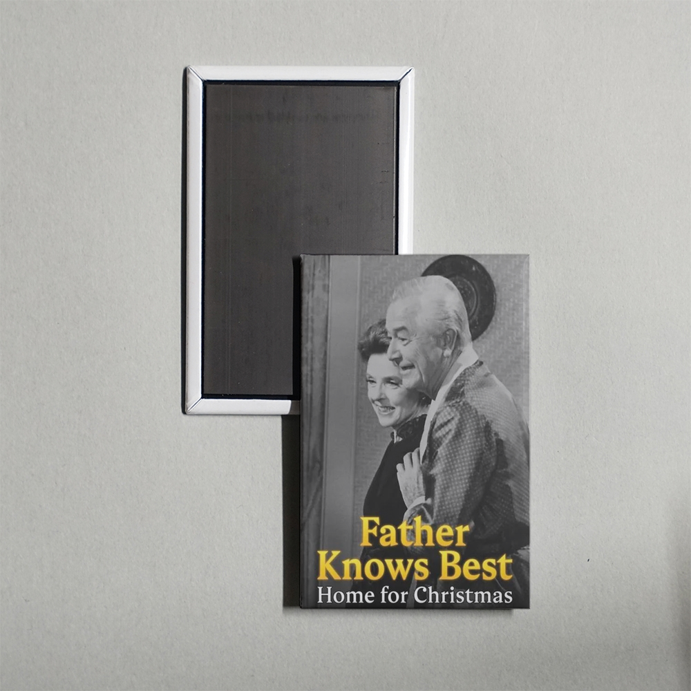 Father Knows Best Home for Christmas Mini Movie Fridge Magnet