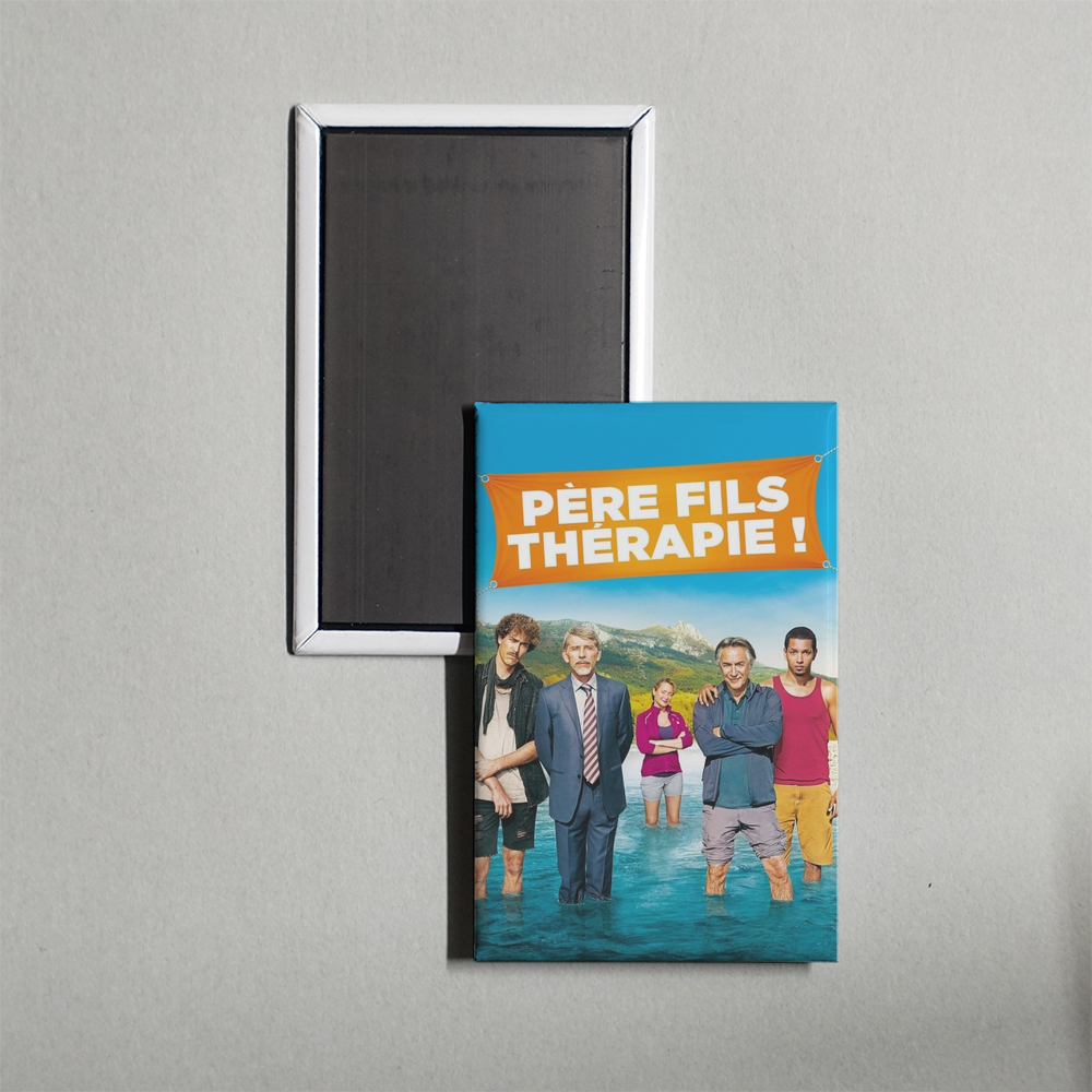 Father Son Therapy Mini Movie Fridge Magnet