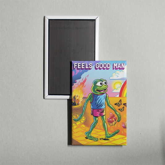 Feels Good Man Mini Movie Fridge Magnet