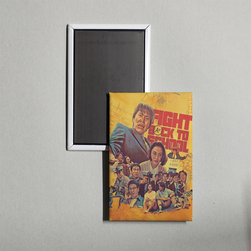 Fight Back to School Mini Movie Fridge Magnet