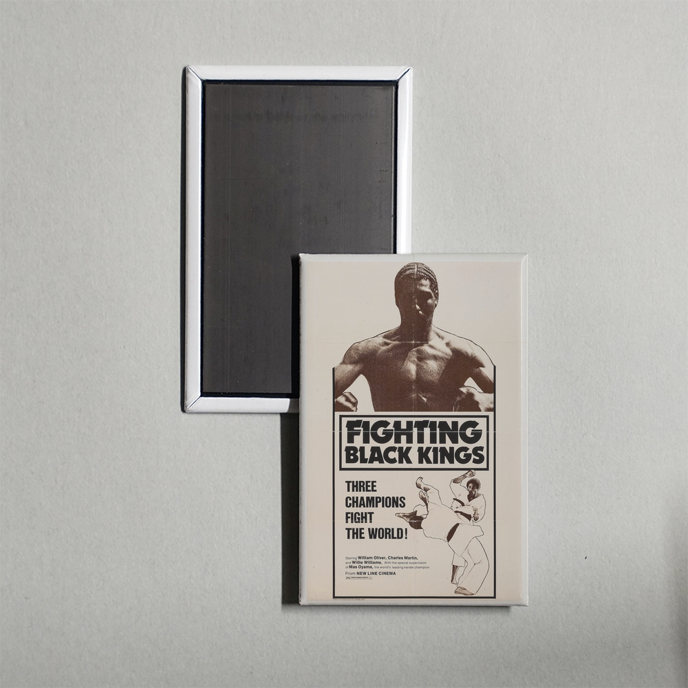 Fighting Black Kings Mini Movie Fridge Magnet
