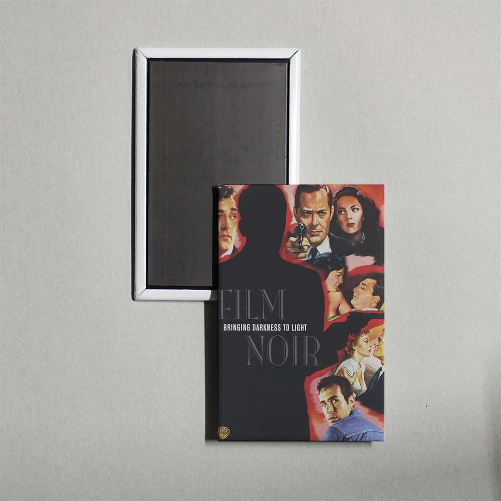 Film Noir Bringing Darkness to Light Mini Movie Fridge Magnet