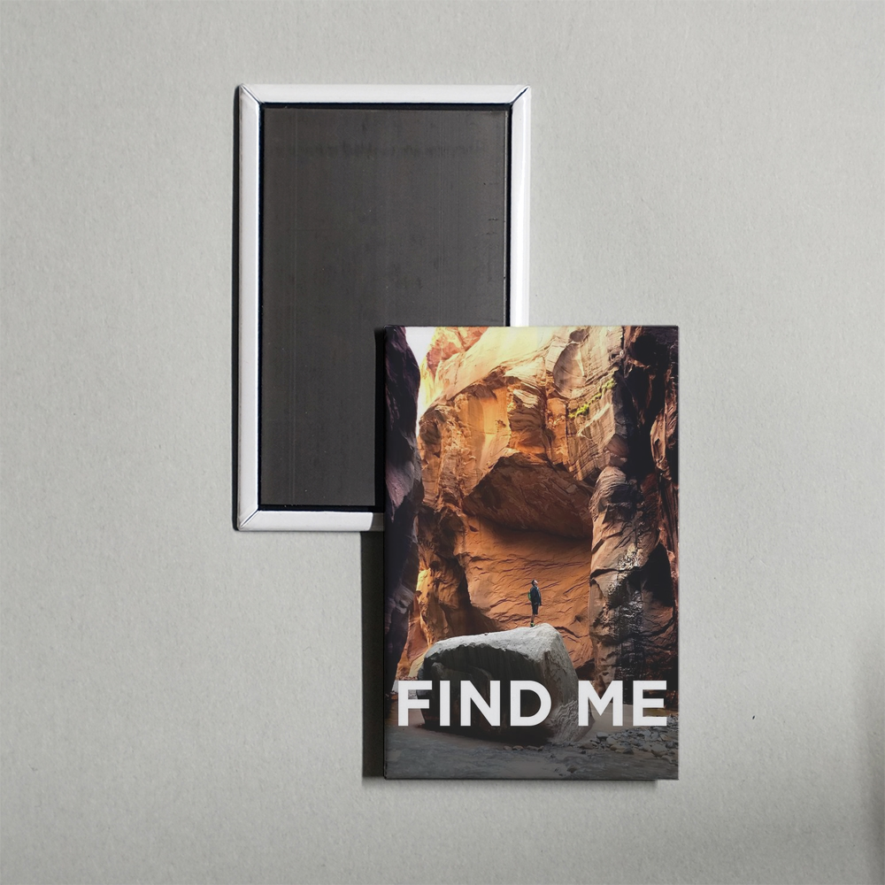 Find Me Mini Movie Fridge Magnet