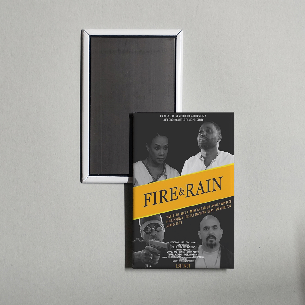 Fire and Rain Mini Movie Fridge Magnet