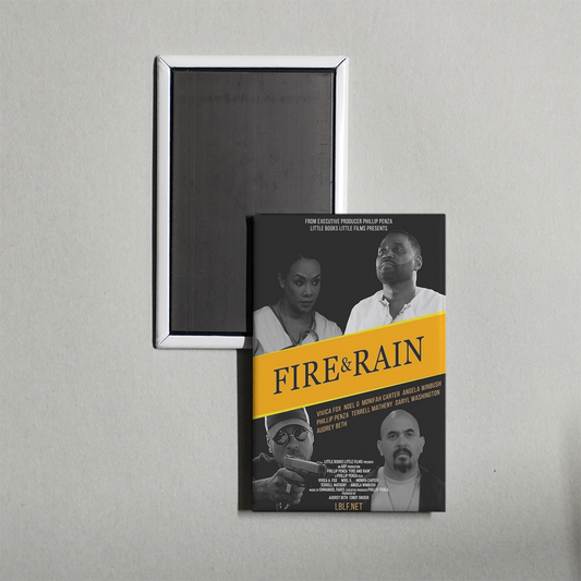 Fire and Rain Mini Movie Fridge Magnet