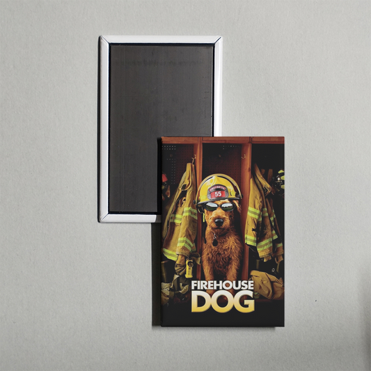 Firehouse Dog Mini Movie Fridge Magnet