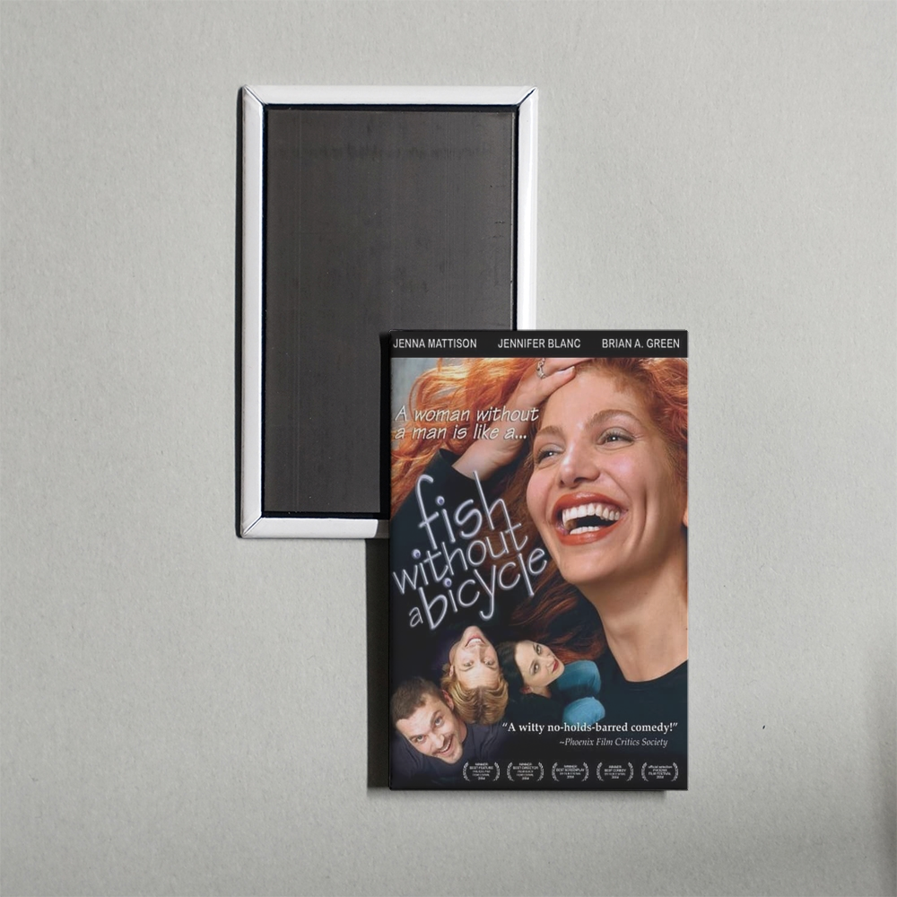 Fish Without a Bicycle Mini Movie Fridge Magnet