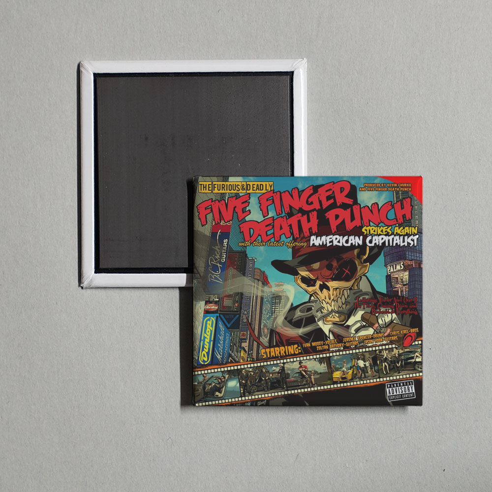 Five Finger Death Punch - American Capitalist (Deluxe Edition) Album Cover Fridge Magnet